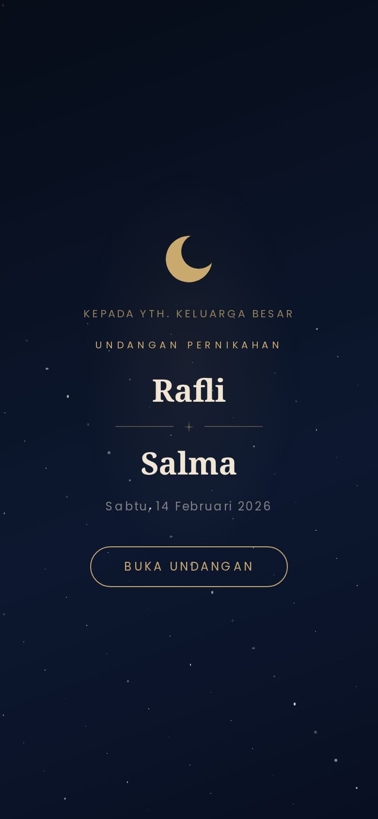 Sampul Celestial Wedding